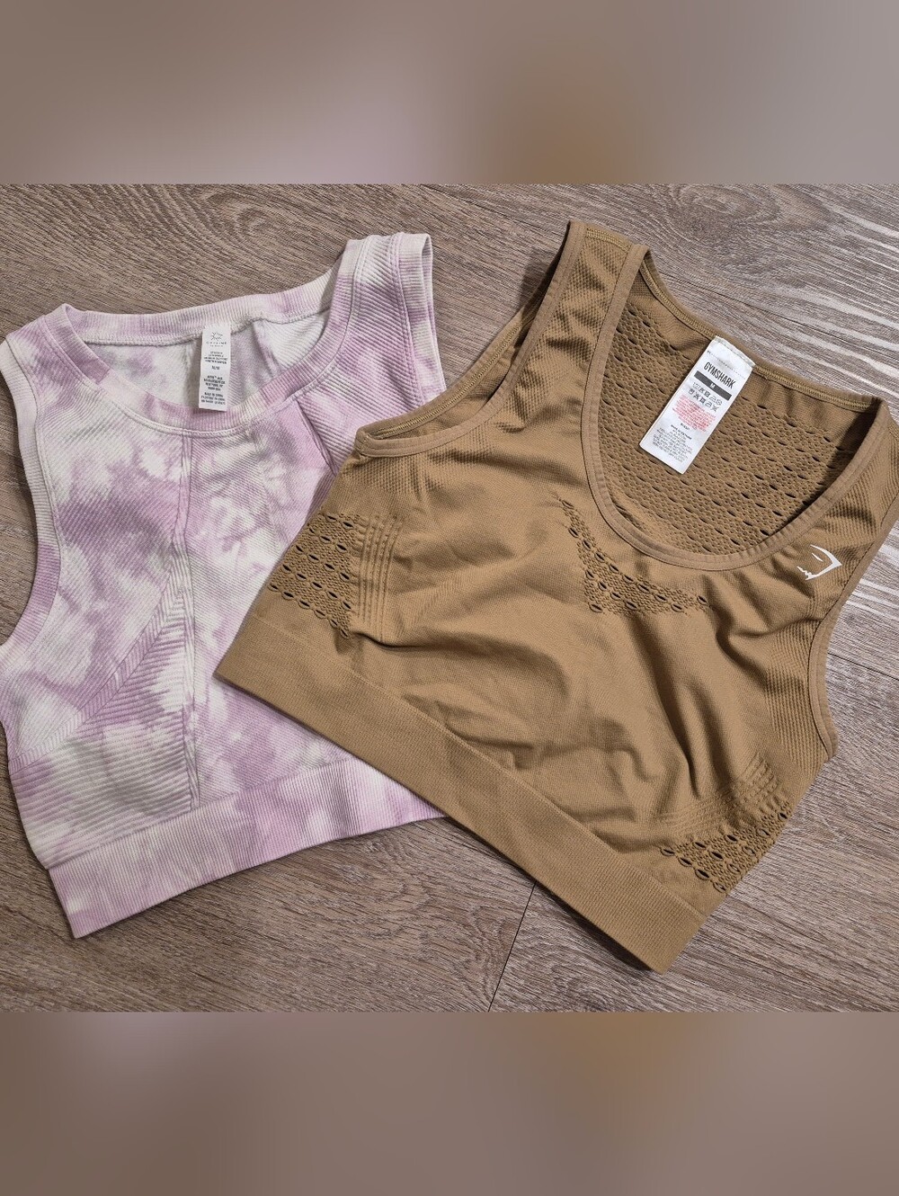 Gymshark And Aerie Women’s Seamless Crop Tank Duo